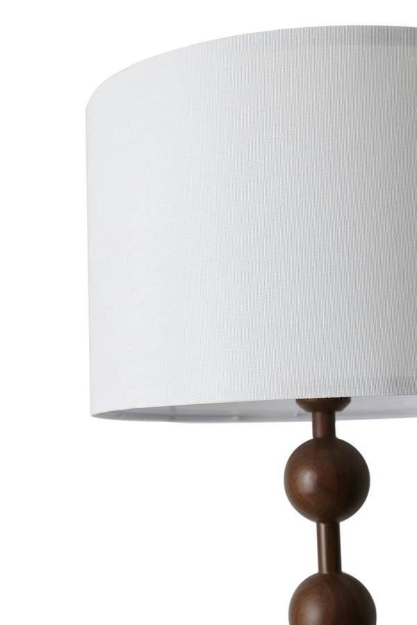 Living and Home Modern Chinese-Inspired Standing Floor Lamp with Fabric lampshade and Metal Base