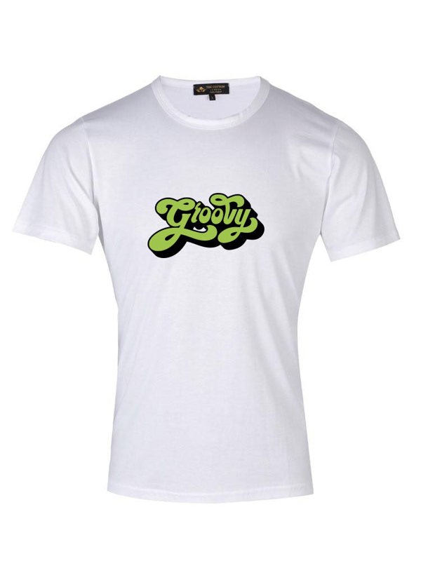 Groovy Retro Text T Shirt