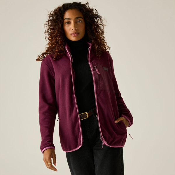 Regatta Womens Frankie Full Zip Fleece - Fig/Violet