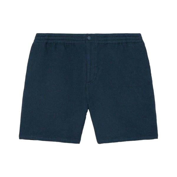 Lacoste Mens Waffle Knit Relaxed Fit Shorts - Navy - 