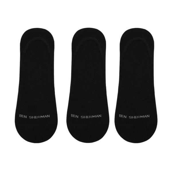 Ben Sherman Mens Makalu Logo Liner Socks (Pack of 3) - Black - 