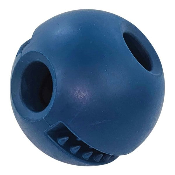 HugglePets Tactical K9 Natural Rubber Treat Dispenser Ball Dog Toy