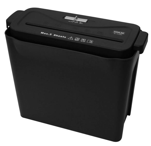 Sohler A4 Paper Electric Shredder Strip Cut Shredding Card Document Bin SL-512SC