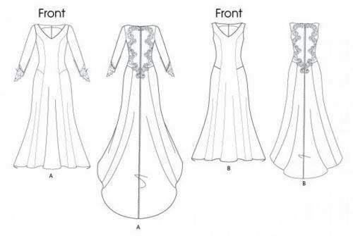 Butterick Sewing Pattern 5779, Dresses, Wedding Dresses for Women, 4-6-8-10-12 - Advanced