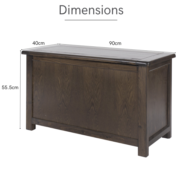 Core Products Boston Bedroom Storage Trunk Chest, Lacquer Finish