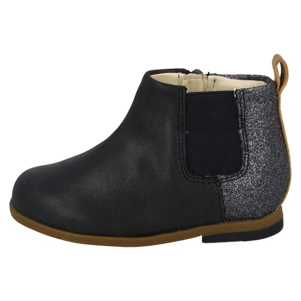 Clarks Infant Girls Clarks Glitter Detailed Ankle Boots Drew Fun