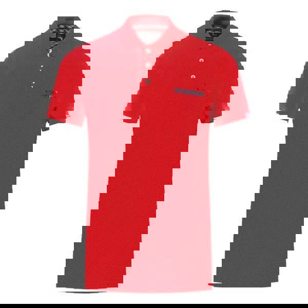 Aquascutum Mens Boxed Logo Polo Shirt - Red - 