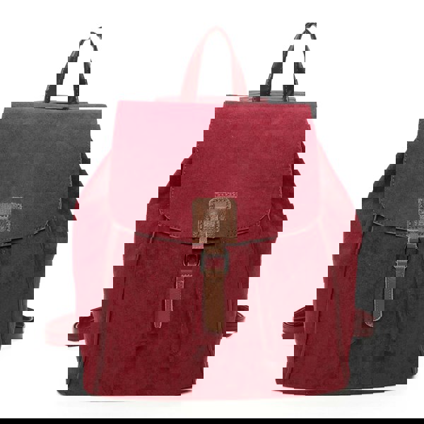 Kitise Trendy Faux Suede Drawsting Spacious Travel Backpack