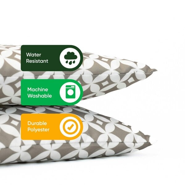 Gardenwize Pack of 2 Diamond Design Cushion Covers