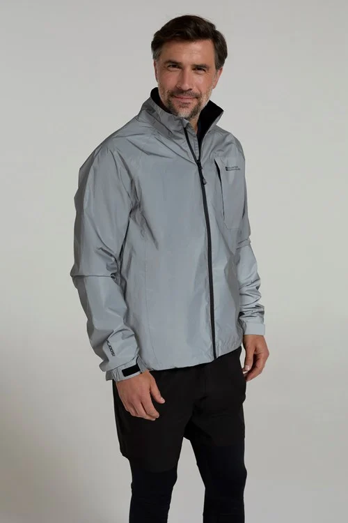 Mountain Warehouse Mens Adrenaline II Waterproof Jacket - Silver