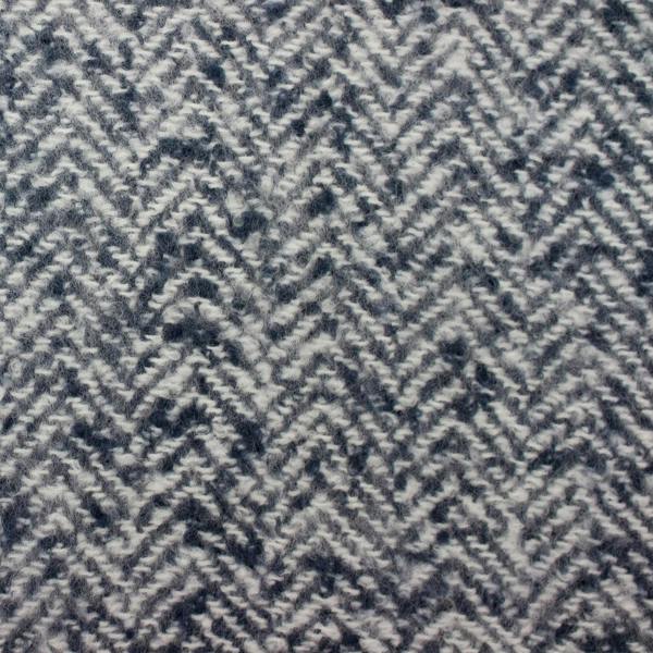Furn Weaver Throw with Herringbone Design - Navy - 