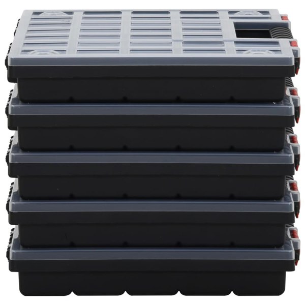 Berkfield Assortment Boxes 10 pcs 40x30x5 cm Polypropylene
