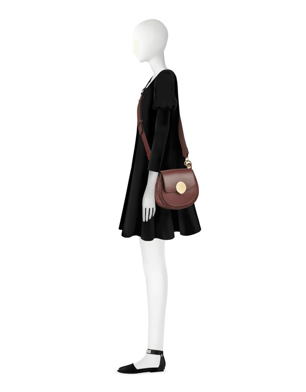 Le Parmentier Yucca Shoulder Bag - Dark Cherry