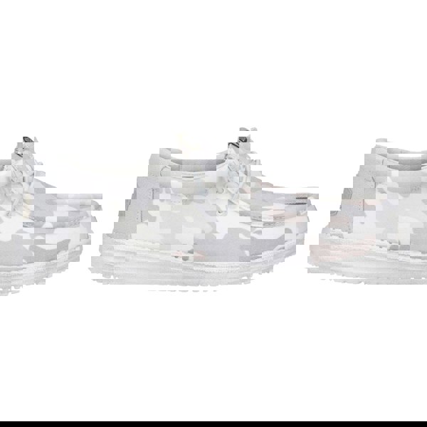 HEYDUDE Wally Washed Camo Shoes - Greyscale Desert Camo