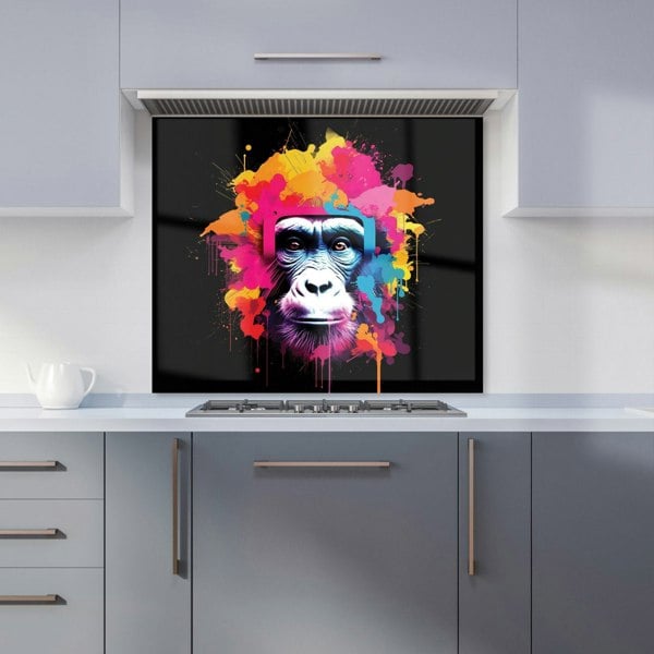 Warren Reed - Designer Multi Coloured Monkey Face Kitchen Splashback