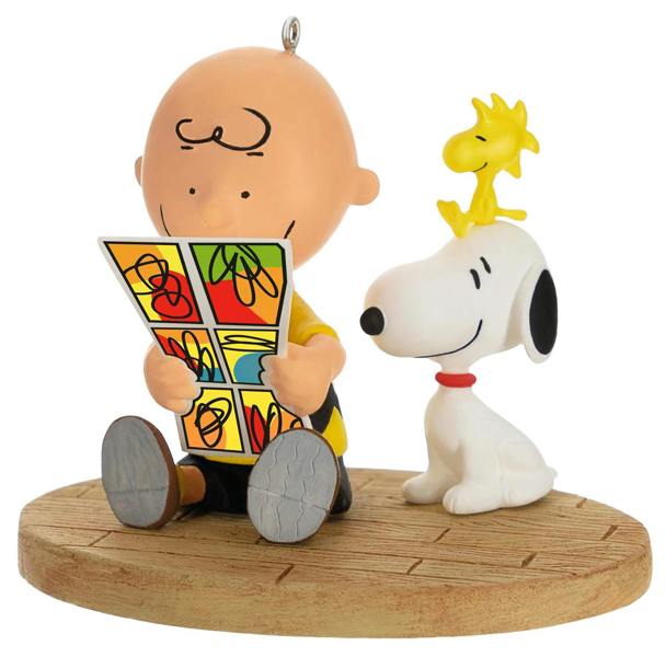 Peanuts/Snoopy Hallmark Keepsake - Charlie Brown with Comic Christmas Tree Ornament