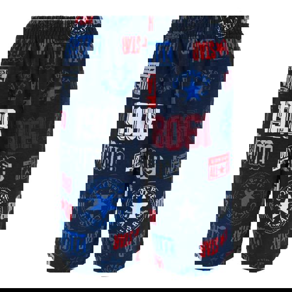 Converse Boys All-Over Print Logo Shorts - Navy - 