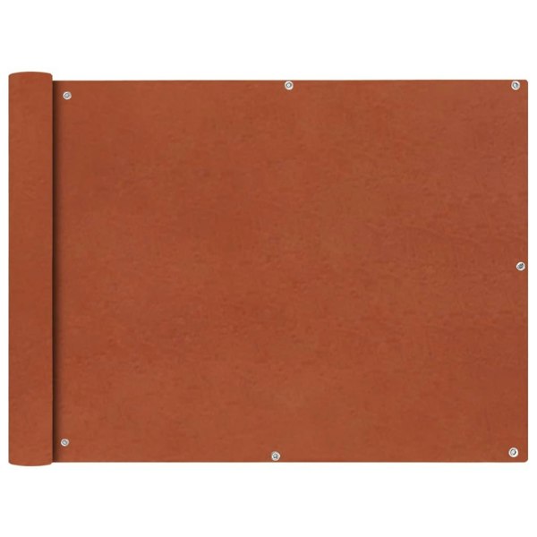 Berkfield Balcony Screen Oxford Fabric 90x400 cm Terracotta