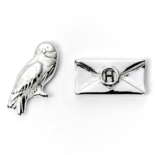 The Carat Shop Harry Potter Stud Earring Set  Platform 9 3/4, Hedwig & Letter, Deathly Hallows