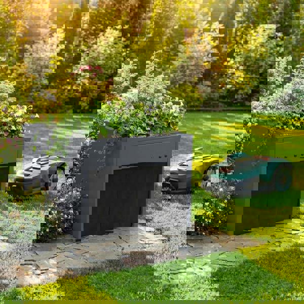 Nicoman Robot Lawn Mower Garage Shelter with Plant Roof