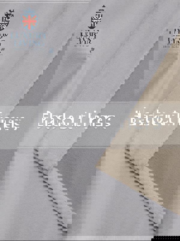 Luxury Living Triple Woven Blackout Velvet Diamante Ring Top Curtains