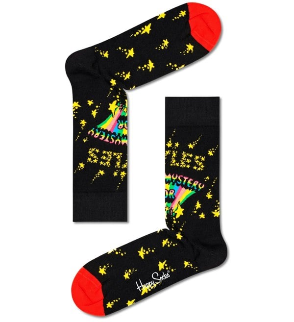 Happy Socks - The Beatles Magical Mystery Tour Socks, Black - Boxers - and - Briefs.net
