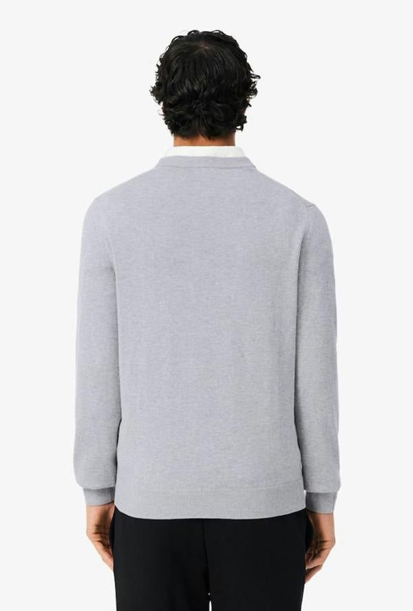 Lacoste Monochrome Crew Neck Cotton Sweatshirt