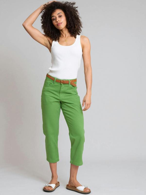 Kite Womens Organic Newton Cropped Straight Leg Jeans Ivy