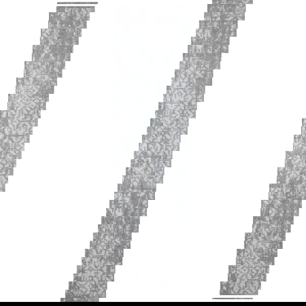 Machine Washable Flatweave Rug Geometric in Grey