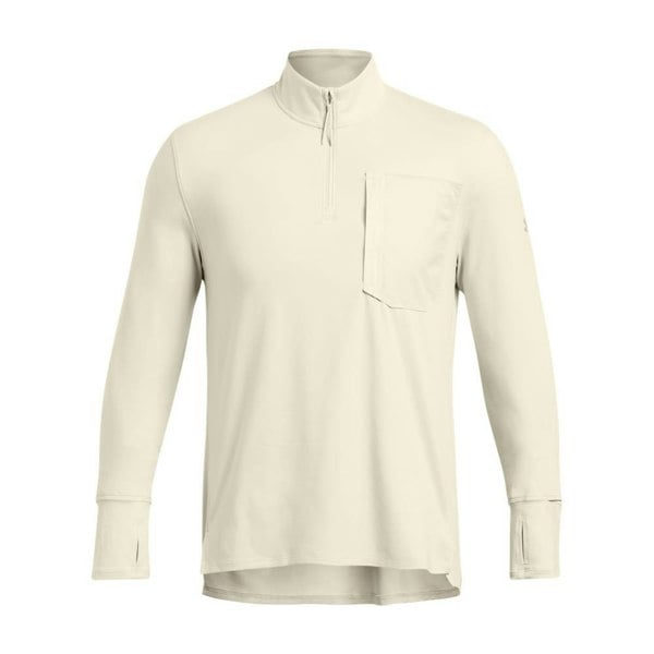 Under Armour Mens Trail Run Quarter Zip Top - Brown