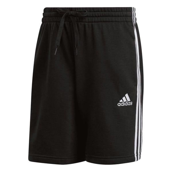 Adidas Mens Essentials French Terry 3 Stripes Shorts - Black - 