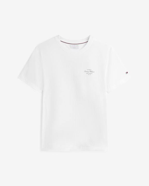Tommy Hilfiger Nautical Back Photo Mens T-Shirt - White