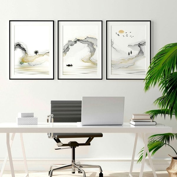 Wall Decorations For Office | set of 3 wall art prints