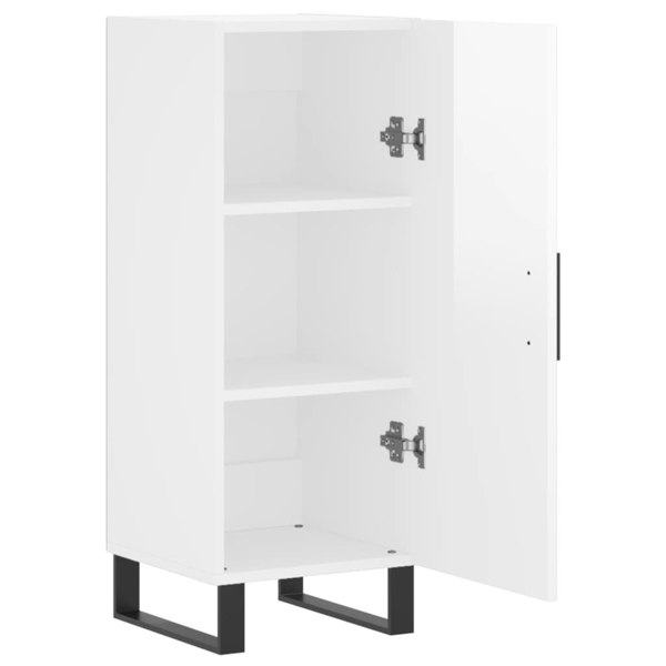 Berkfield Sideboard High Gloss White 34.5x34x90 cm Engineered Wood
