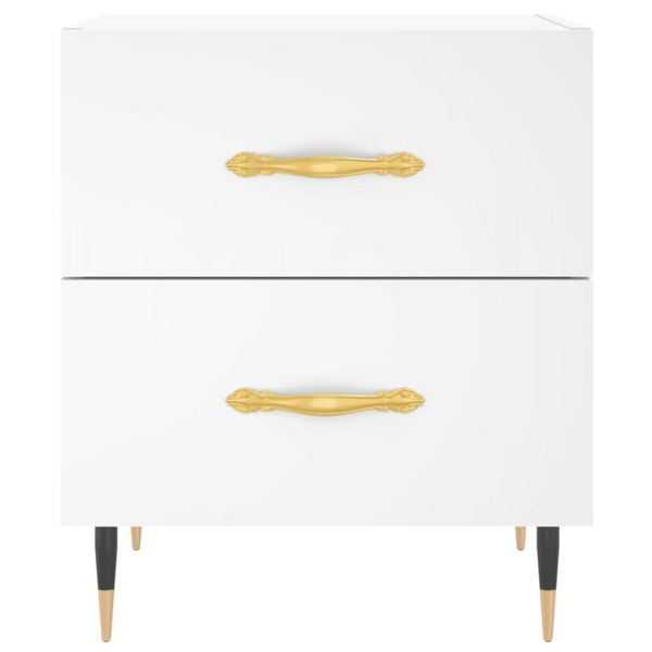 Berkfield Bedside Cabinets 2 pcs White 40x35x47.5 cm Engineered Wood