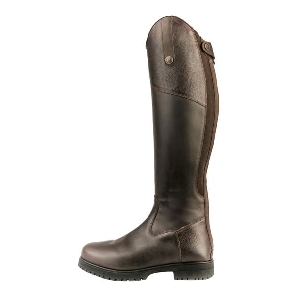 Moretta Women's Ventura Leather Riding Boots - Dark Brown