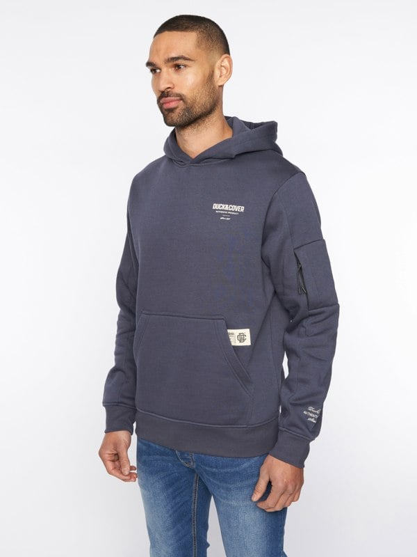 Duck and Cover Lewys Hoodie - Navy