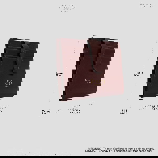 Assots London 'GROVE' Burgundy Smooth RFID Tab-over Leather Credit Card Holder