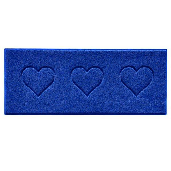 Nicoman Embossed Triple Heart Runner and Entrance Mat - Multiple Colours