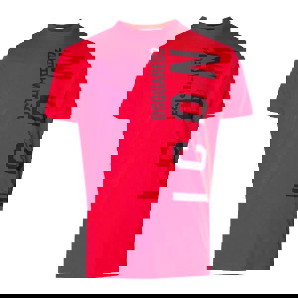 Dsquared2 Small Icon Logo T-Shirt Red Black Print S