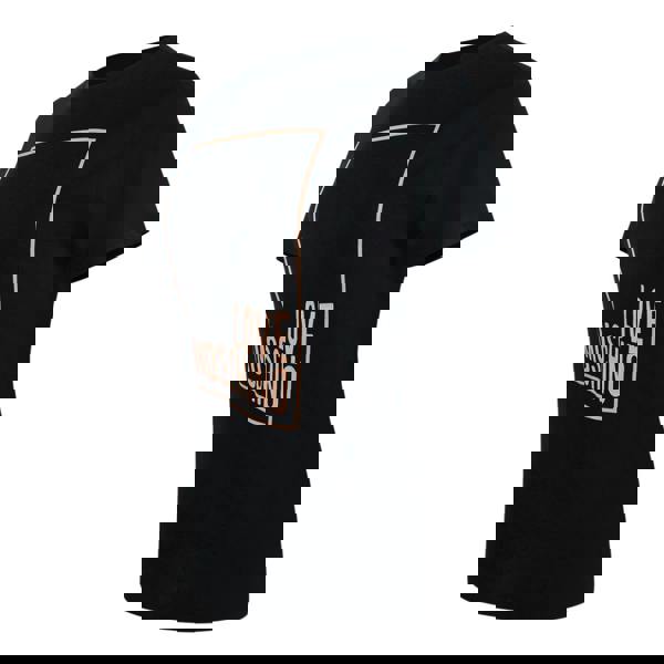 Love Moschino Pink Box Logo Black T-Shirt - Nova Clothing