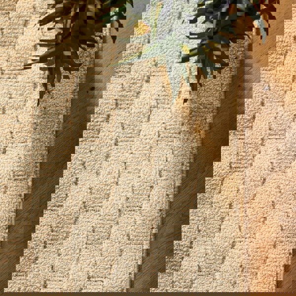 My Mat Sculptured Washable Basket Weave Ivory