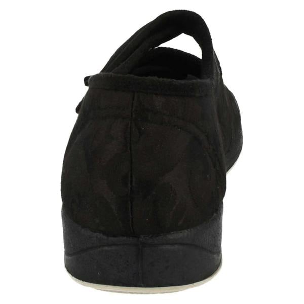 Padders Ladies Padders Wide Fitting Open Toe Slippers - Lydia