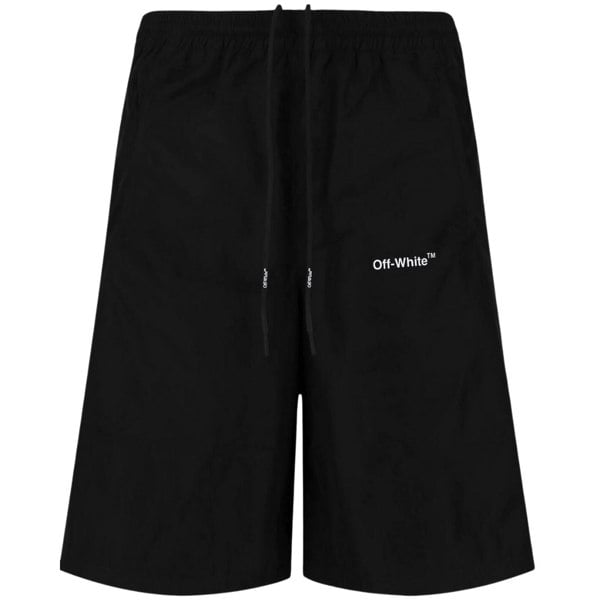 Off-White Diag Outline Black Track Shorts L