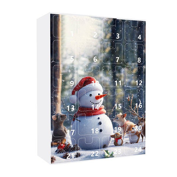 Leaper Cute Snowman Acrylic Ornament Christmas Countdown Advent Calendar