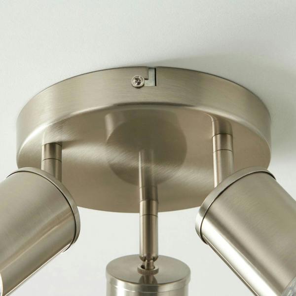 Pagazzi Lighting Talbot Brushed Nickel 3-Spot Plate