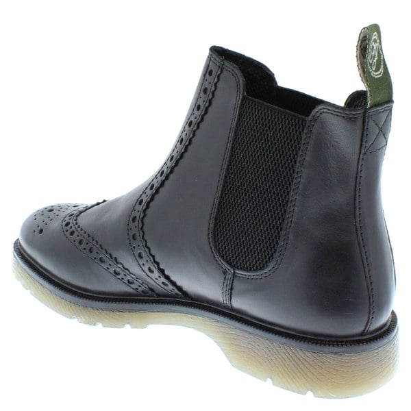 Frank James Warkton Leather Pull On Mens Brogue Chelsea Boots