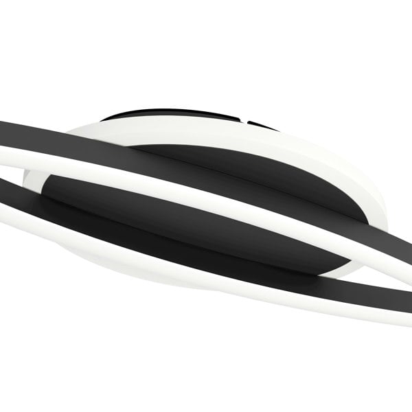 EGLO Lungolago Black Steel Minimalist Ceiling Light