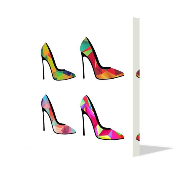 New Product Polygonal shoes (Canvas Print)  - Andrew Lee Home and Living Homeware