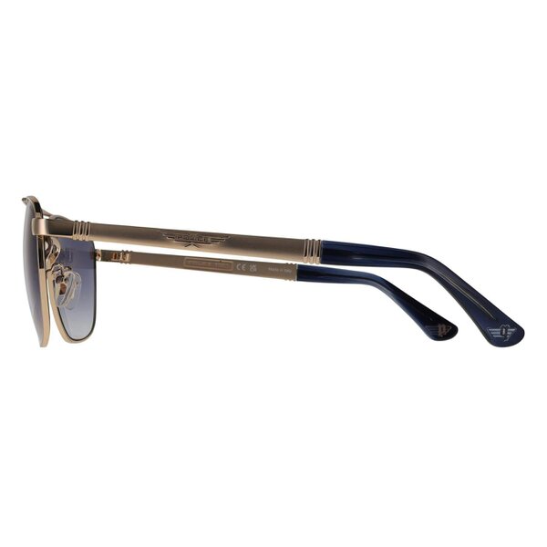 Police Sunglasses SPL890M Origins 3 0300 Shiny Rose Gold Blue Gradient